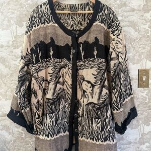 *Year of the Horse * Cotton Blend Horse Tapestry Jacket